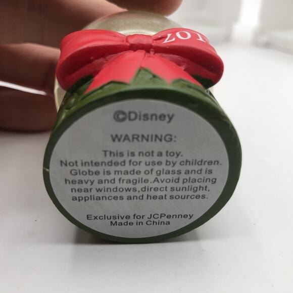 Limited Edition Disney Mickey Mouse Mini Christmas Snowglobe 2011 JCPenney NEW - Picture 4 of 7